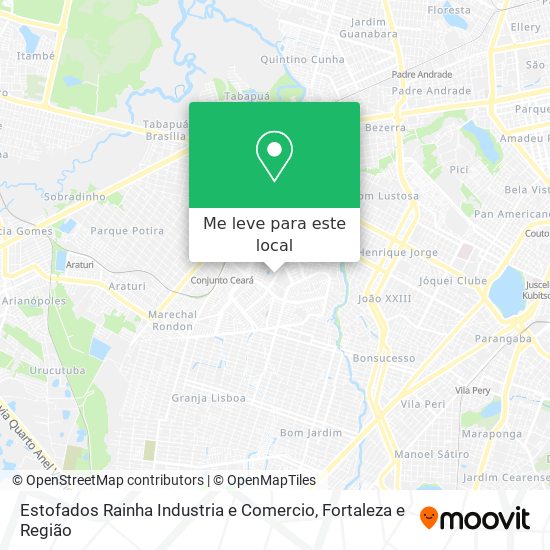 Estofados Rainha Industria e Comercio mapa