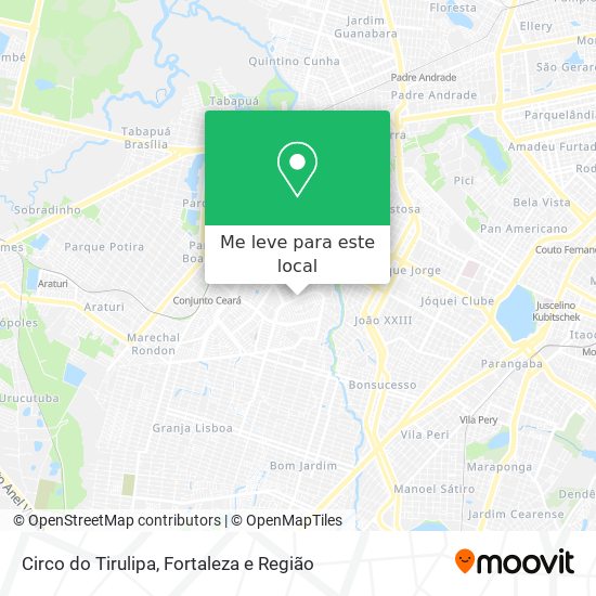Circo do Tirulipa mapa