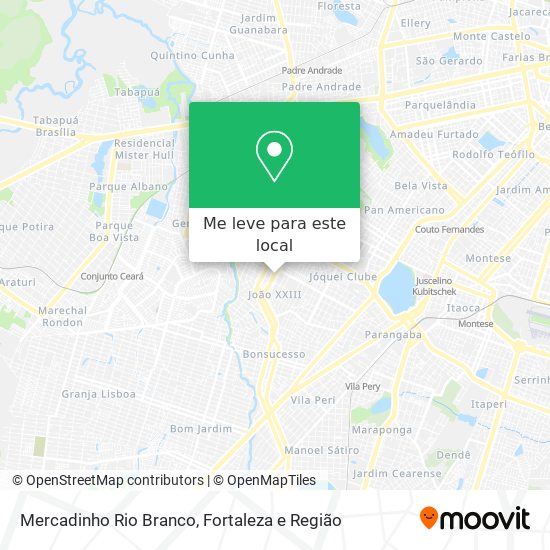 Mercadinho Rio Branco mapa