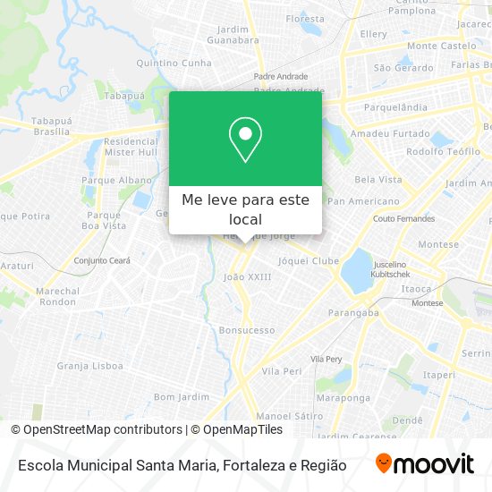 Escola Municipal Santa Maria mapa
