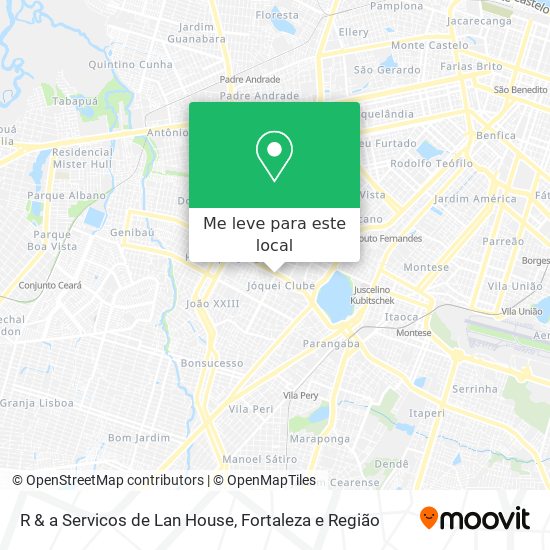 R & a Servicos de Lan House mapa