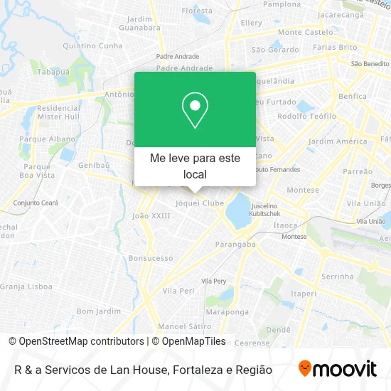R & a Servicos de Lan House mapa