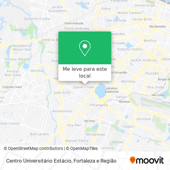 Centro Universitário Estácio mapa