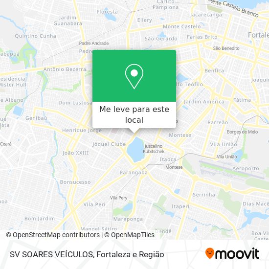 SV SOARES VEÍCULOS mapa