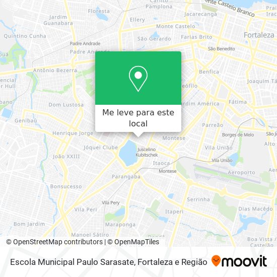 Escola Municipal Paulo Sarasate mapa