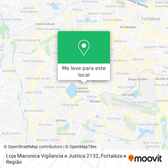 Loja Maconica Vigilancia e Justica 2132 mapa