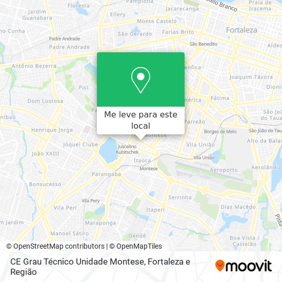 CE Grau Técnico Unidade Montese mapa