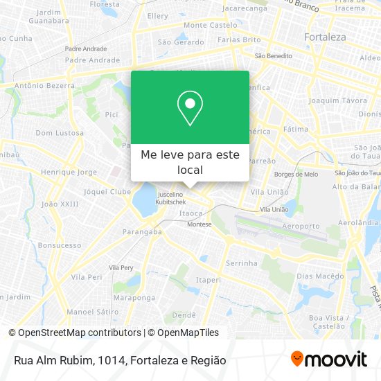 Rua Alm Rubim, 1014 mapa