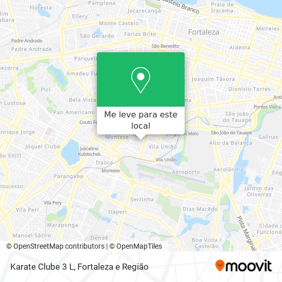 Karate Clube 3 L mapa