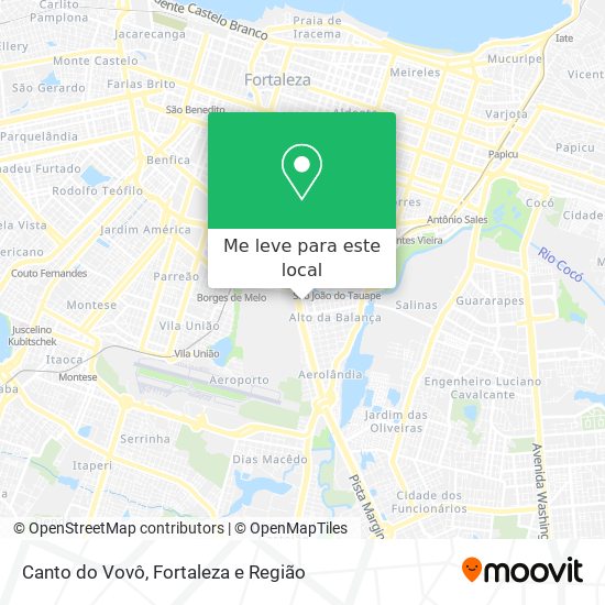 Canto do Vovô mapa