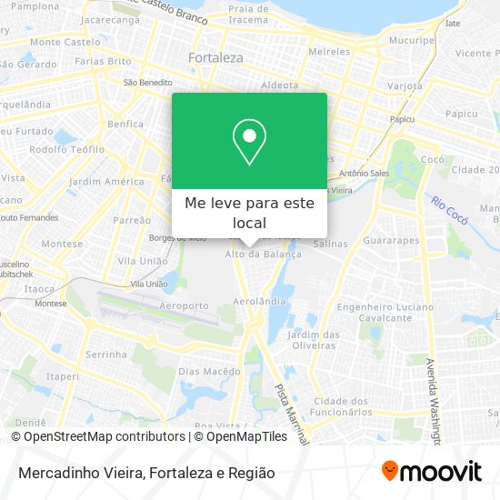 Mercadinho Vieira mapa