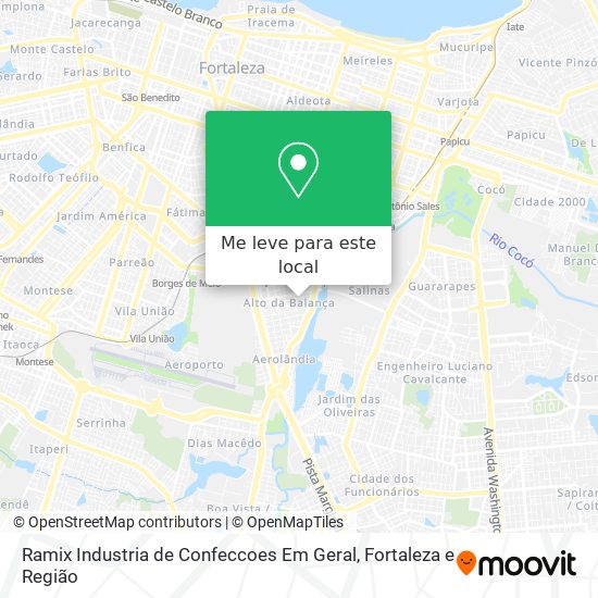 Ramix Industria de Confeccoes Em Geral mapa