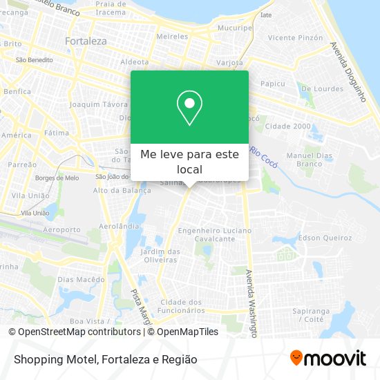 Shopping Motel mapa