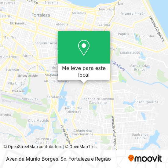 Avenida Murilo Borges, Sn mapa