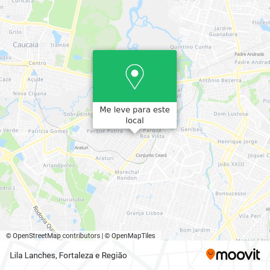 Lila Lanches mapa