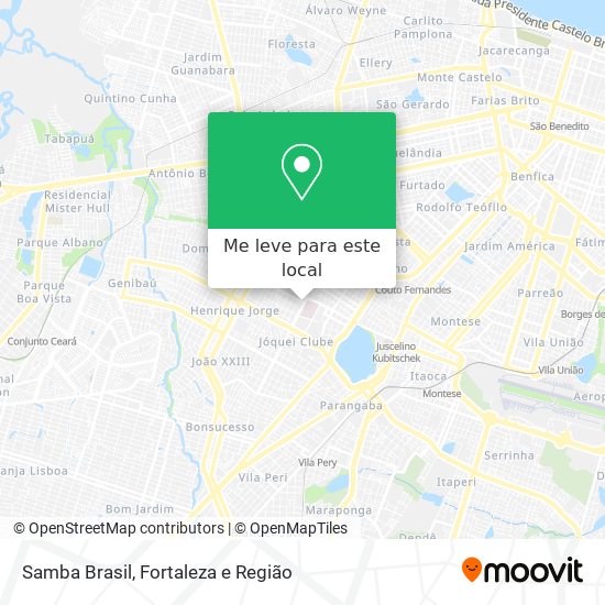 Samba Brasil mapa