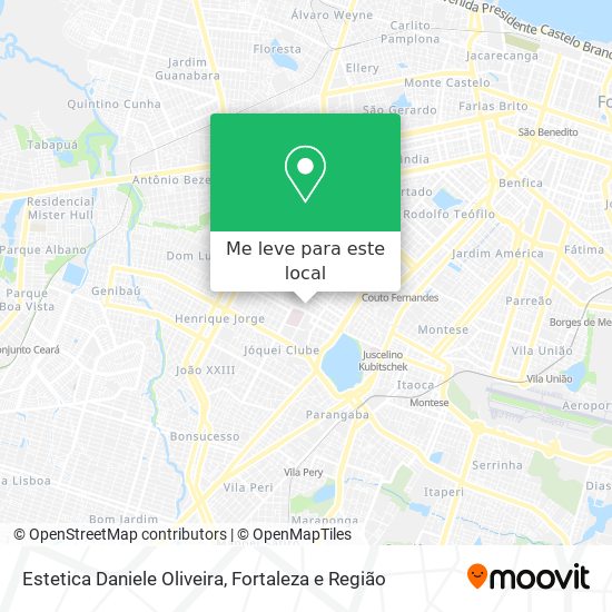 Estetica Daniele Oliveira mapa