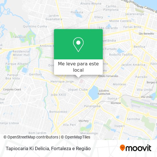 Tapiocaria Ki Delícia mapa