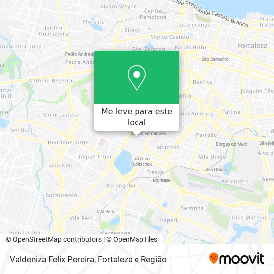 Valdeniza Felix Pereira mapa