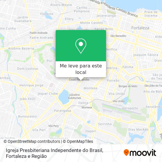 Igreja Presbiteriana Independente do Brasil mapa