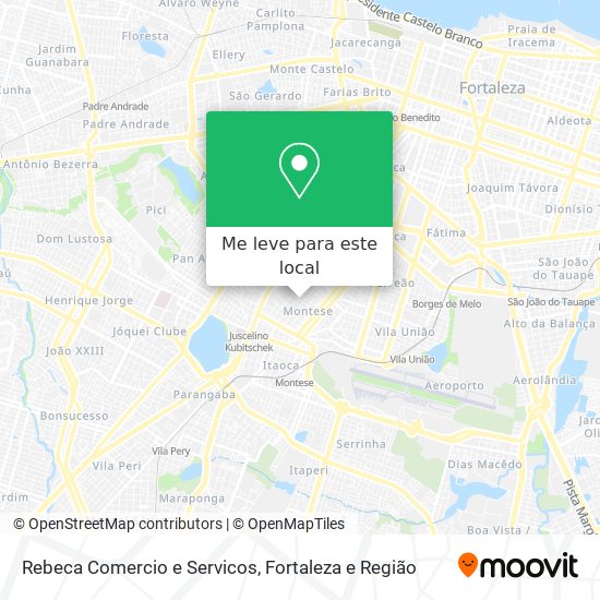Rebeca Comercio e Servicos mapa