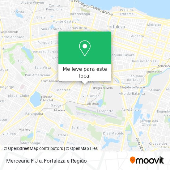 Mercearia F J a mapa