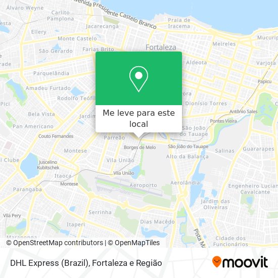 DHL Express (Brazil) mapa