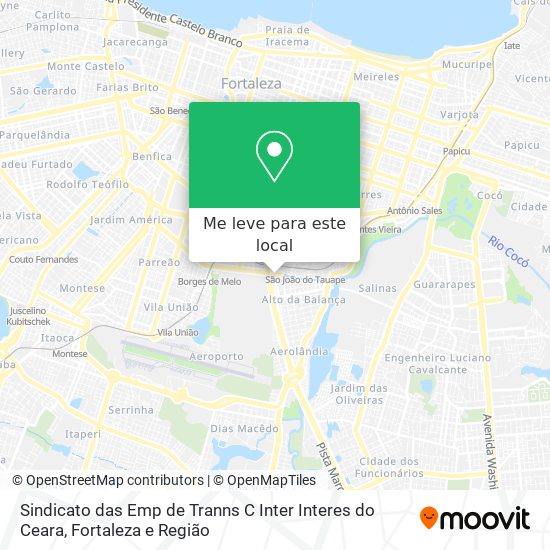 Sindicato das Emp de Tranns C Inter Interes do Ceara mapa