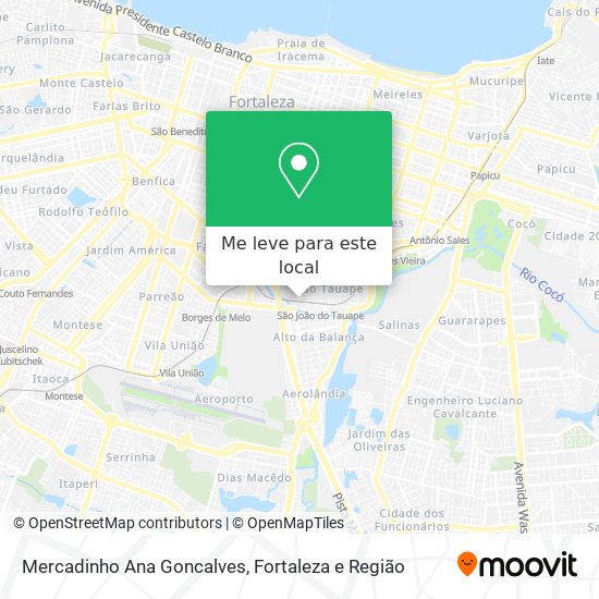 Mercadinho Ana Goncalves mapa