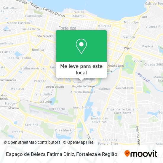 Espaço de Beleza Fatima Diniz mapa