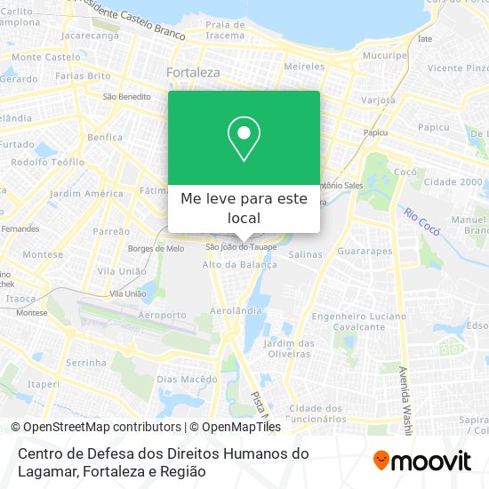 Centro de Defesa dos Direitos Humanos do Lagamar mapa