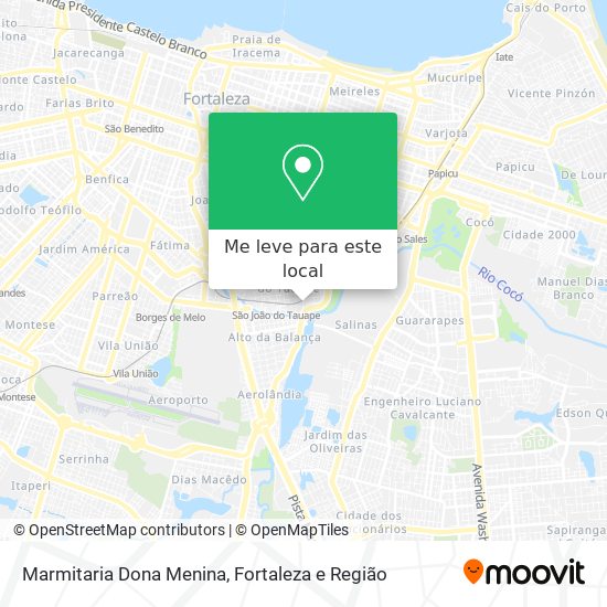 Marmitaria Dona Menina mapa