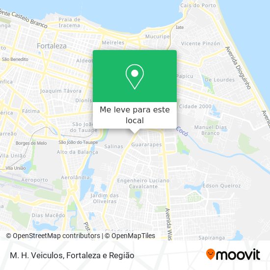 M. H. Veiculos mapa