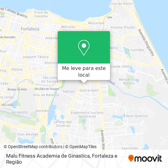 Malu Fitness Academia de Ginastica mapa