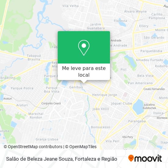 Salão de Beleza Jeane Souza mapa