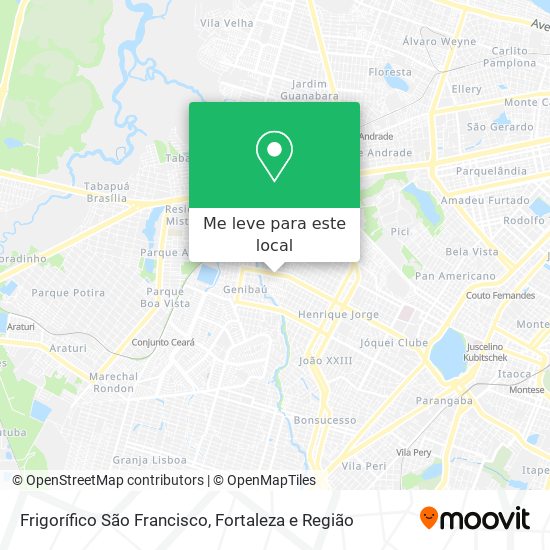 Frigorífico São Francisco mapa