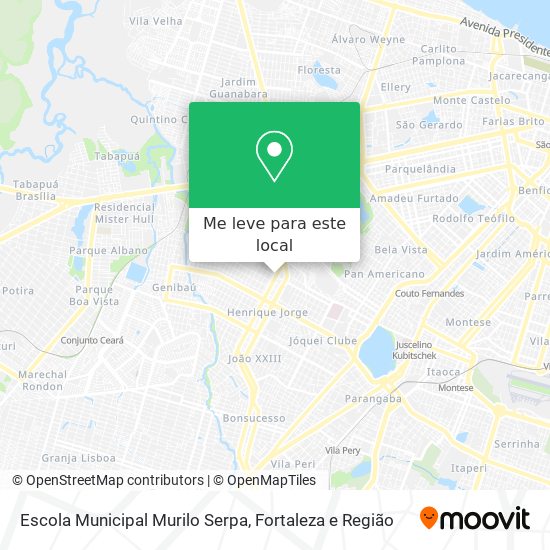 Escola Municipal Murilo Serpa mapa