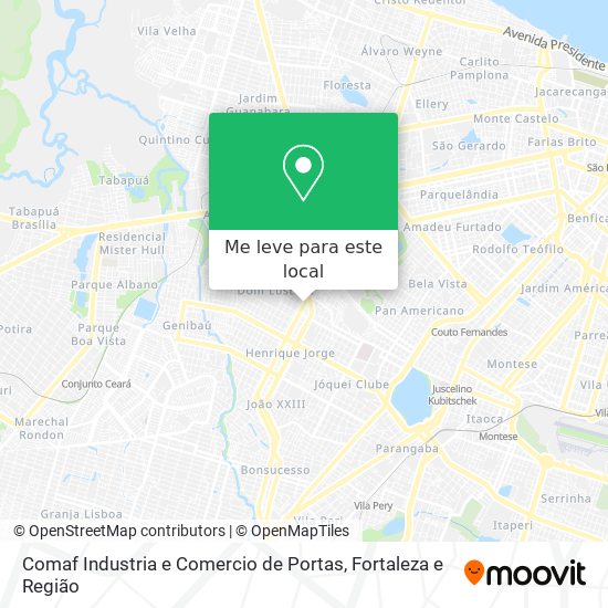 Comaf Industria e Comercio de Portas mapa