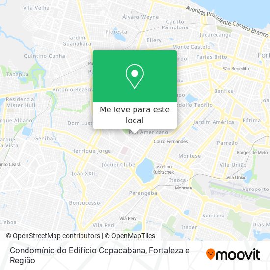 Condomínio do Edifício Copacabana mapa