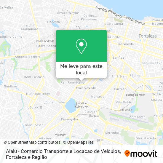 Alalu - Comercio Transporte e Locacao de Veiculos mapa