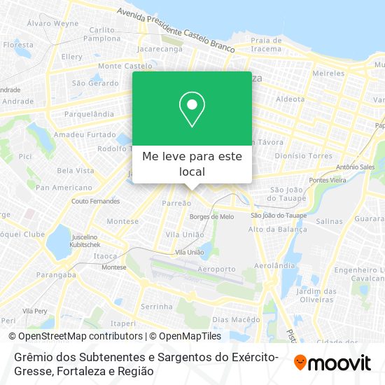 Grêmio dos Subtenentes e Sargentos do Exército-Gresse mapa