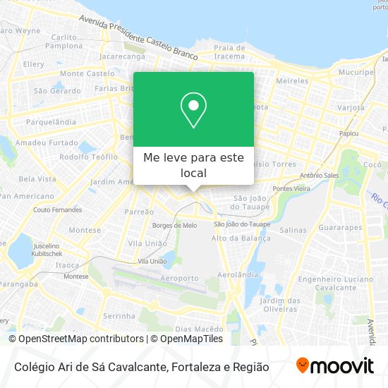 Colégio Ari de Sá Cavalcante mapa
