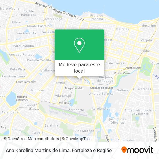 Ana Karolina Martins de Lima mapa