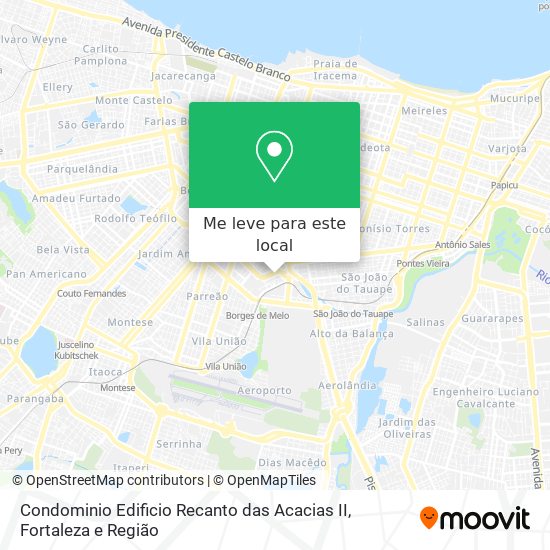 Condominio Edificio Recanto das Acacias II mapa