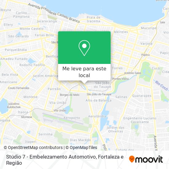 Stúdio 7 - Embelezamento Automotivo mapa