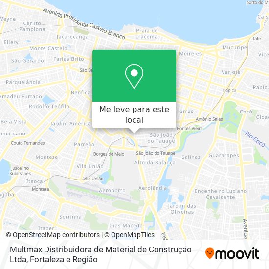 Multmax Distribuidora de Material de Construção Ltda mapa