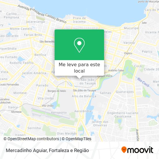 Mercadinho Aguiar mapa