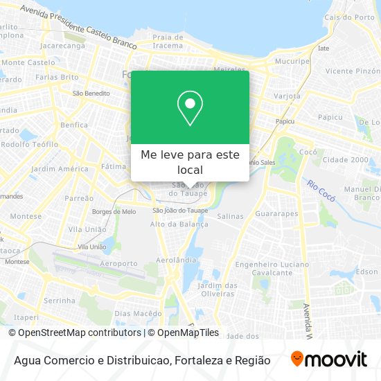 Agua Comercio e Distribuicao mapa