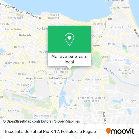 Escolinha de Futsal Pio X 12 mapa