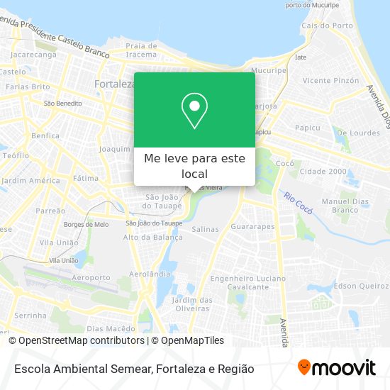 Escola Ambiental Semear mapa